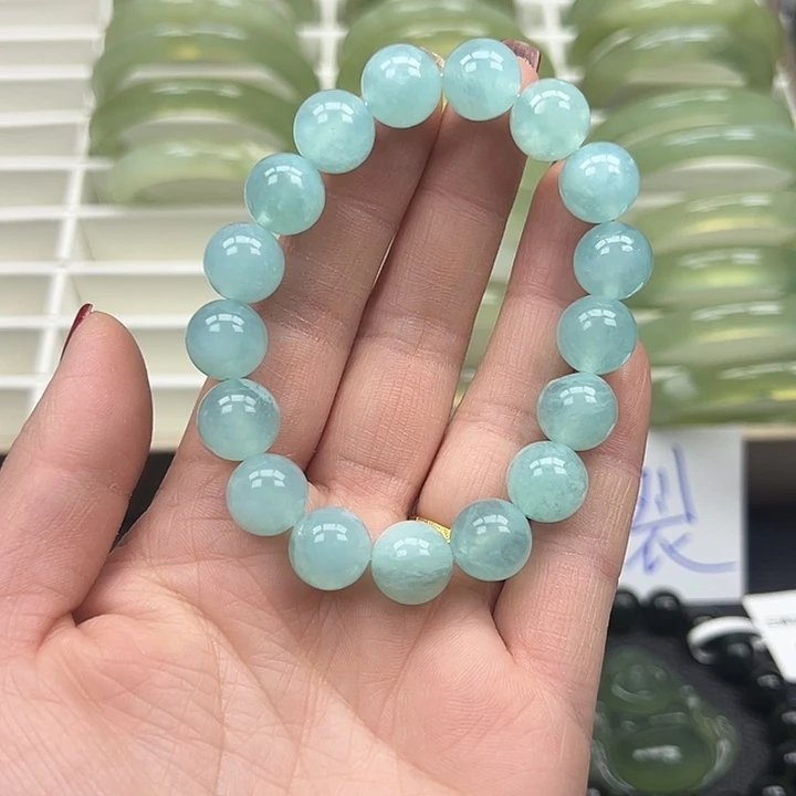 蛇纹石玉手镯未镶嵌兴***肠手链