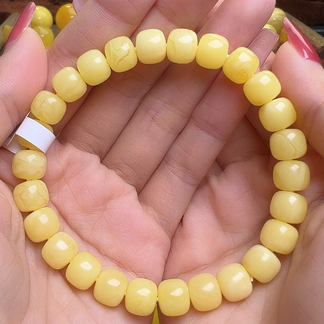 蜜蜡未镶嵌珠宝奇石8mm老型手串