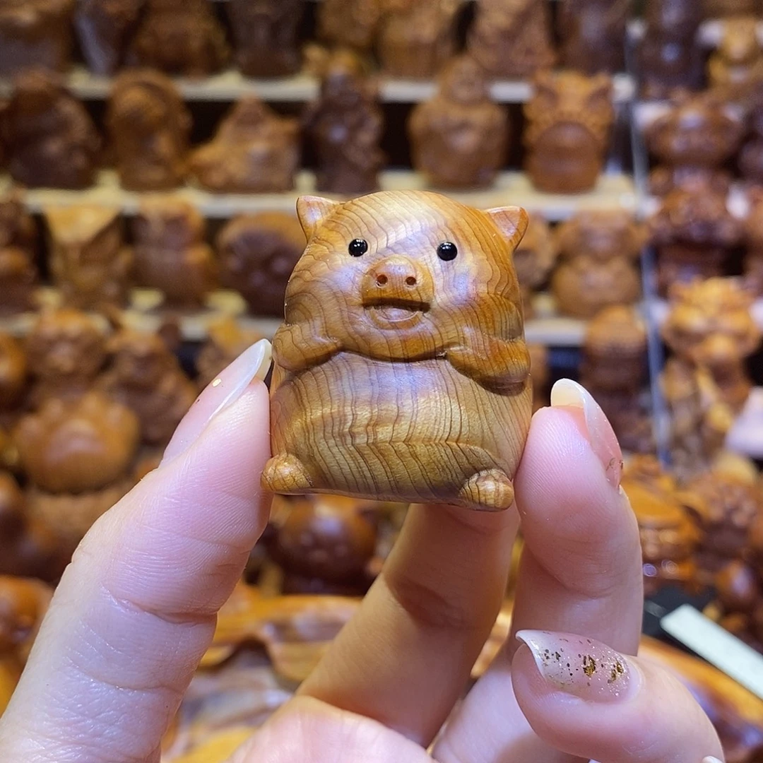 ꧁***꧂木崖柏木雕小可爱