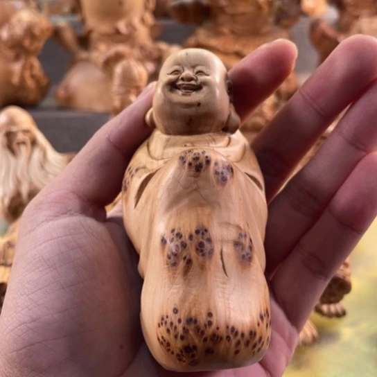 正***入柏木（崖柏）崖柏工艺品手把件