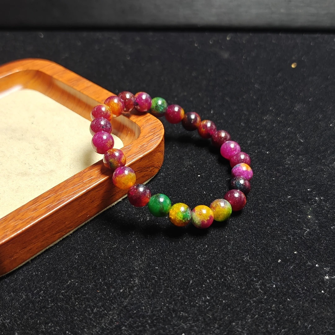 [停业清货]紫俱来泥地炫彩8m手串-206-多样性发一