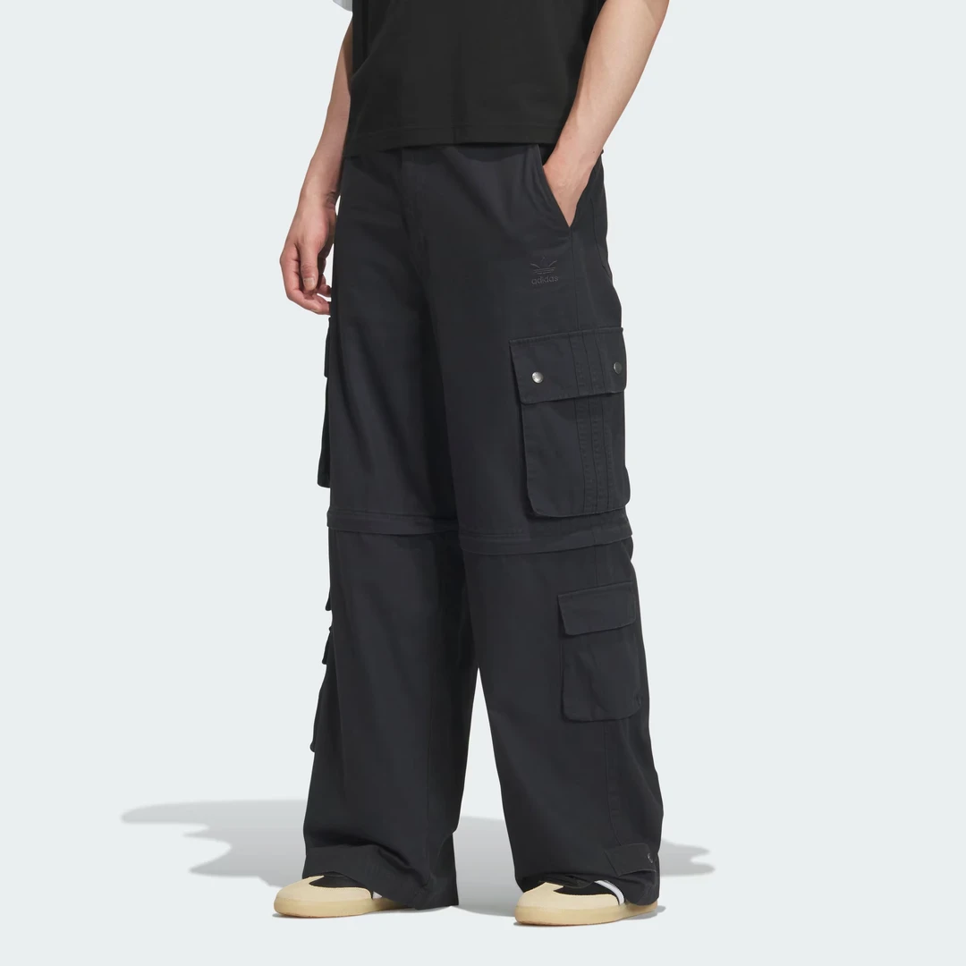 adidas/阿迪达斯『商城专属』可拆卸工装多口袋宽松运动裤 KF4946