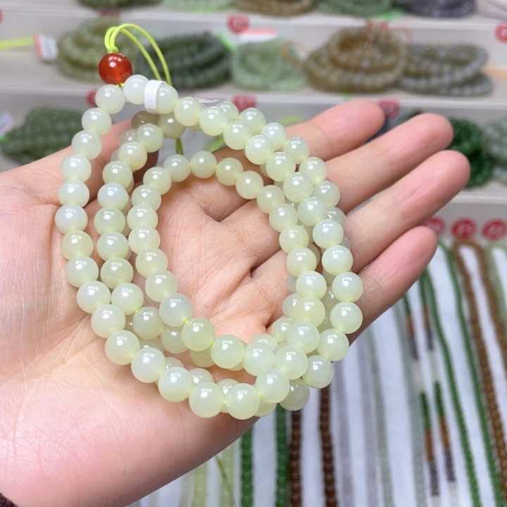 和田玉颈饰未镶嵌7mm