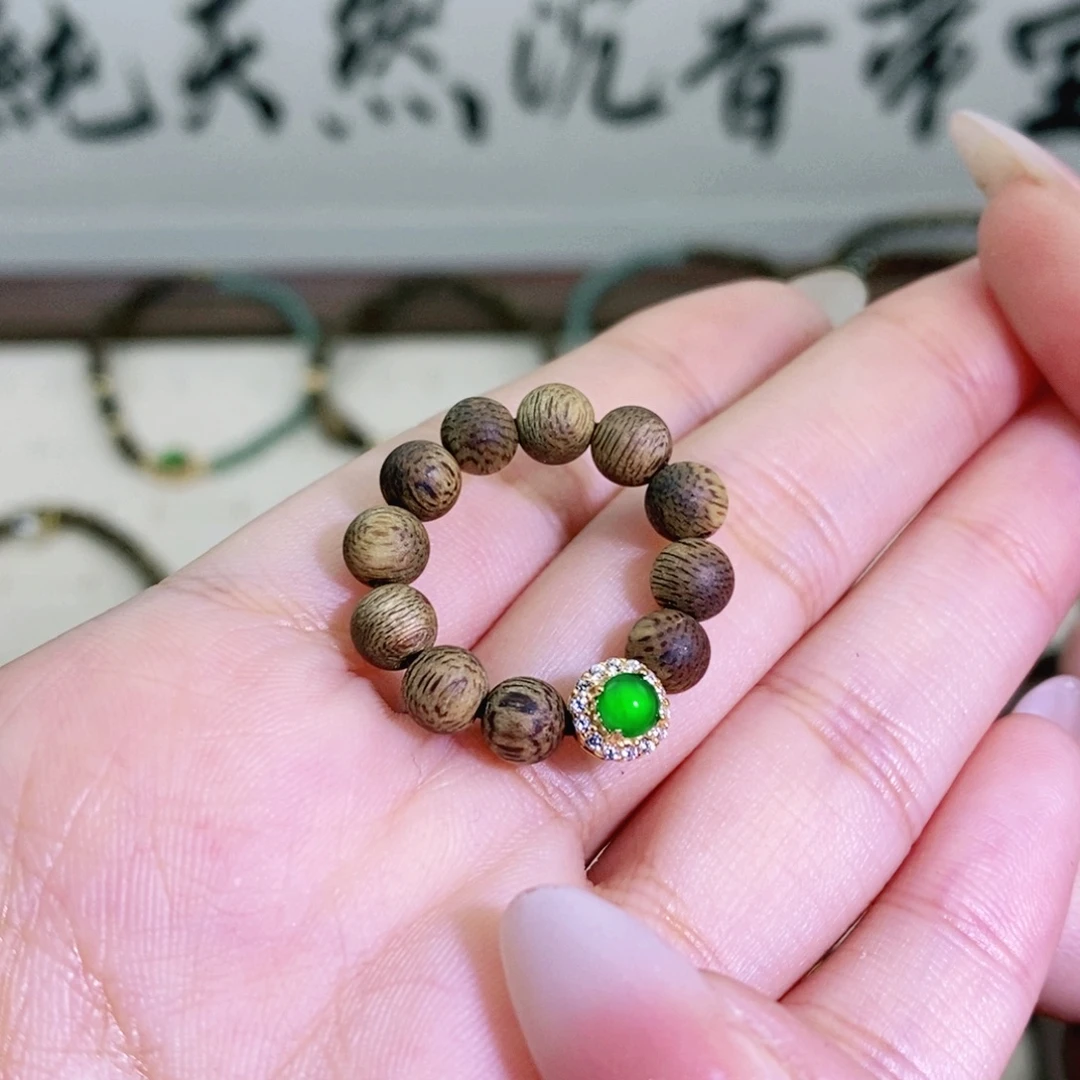翡翠银S925镶嵌戒指多样性