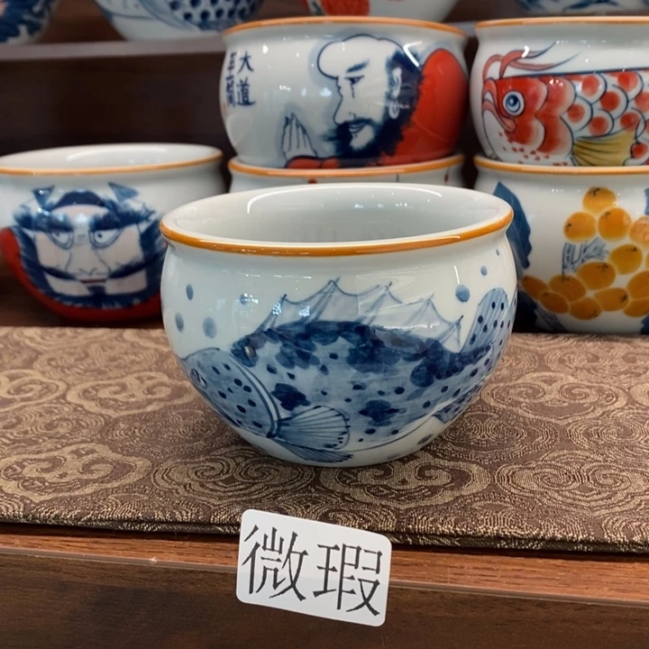 釉下老陶泥手工绘制