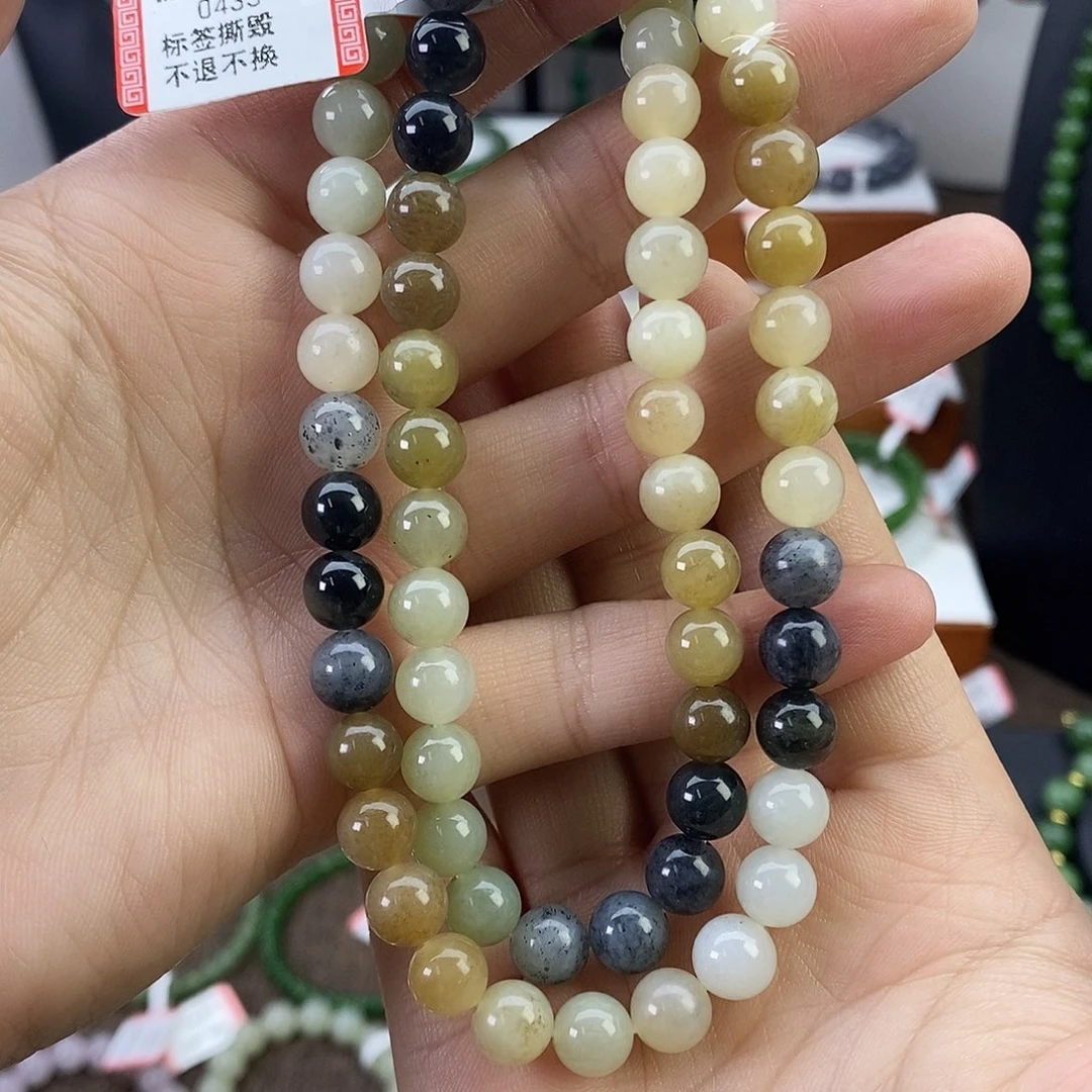 和田玉手串卡8未镶嵌