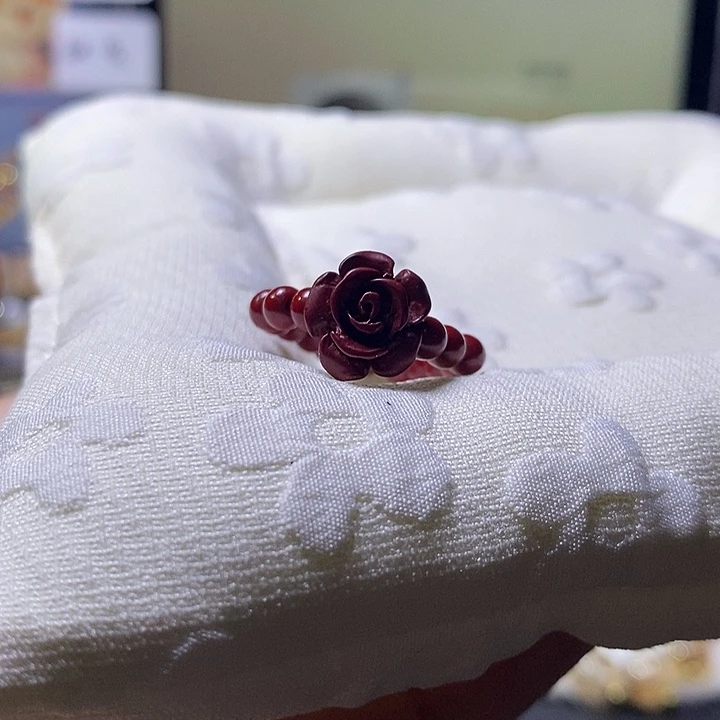 手链水晶未镶嵌朱砂玫瑰戒指