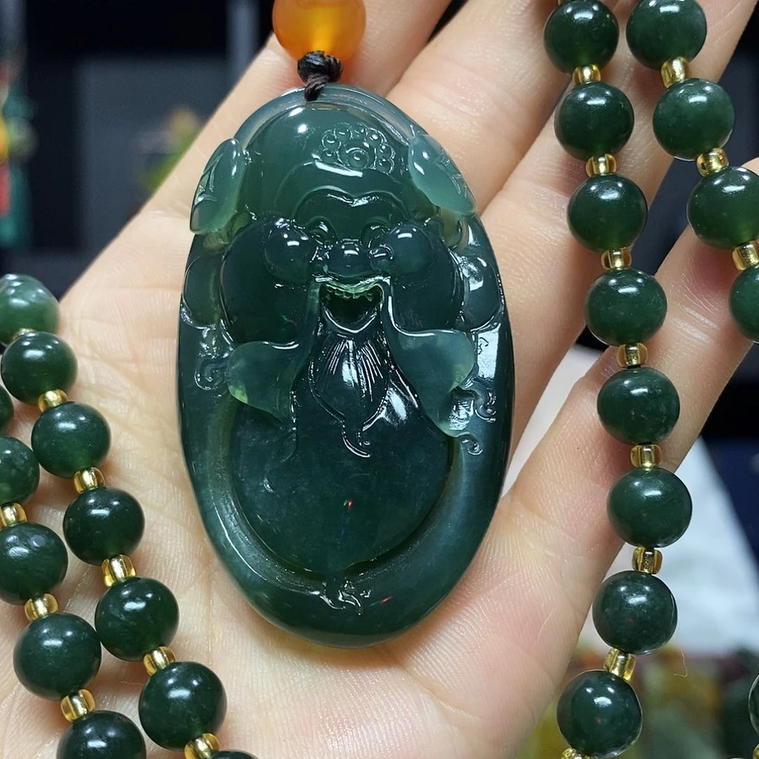 未镶嵌岫玉挂件吊坠