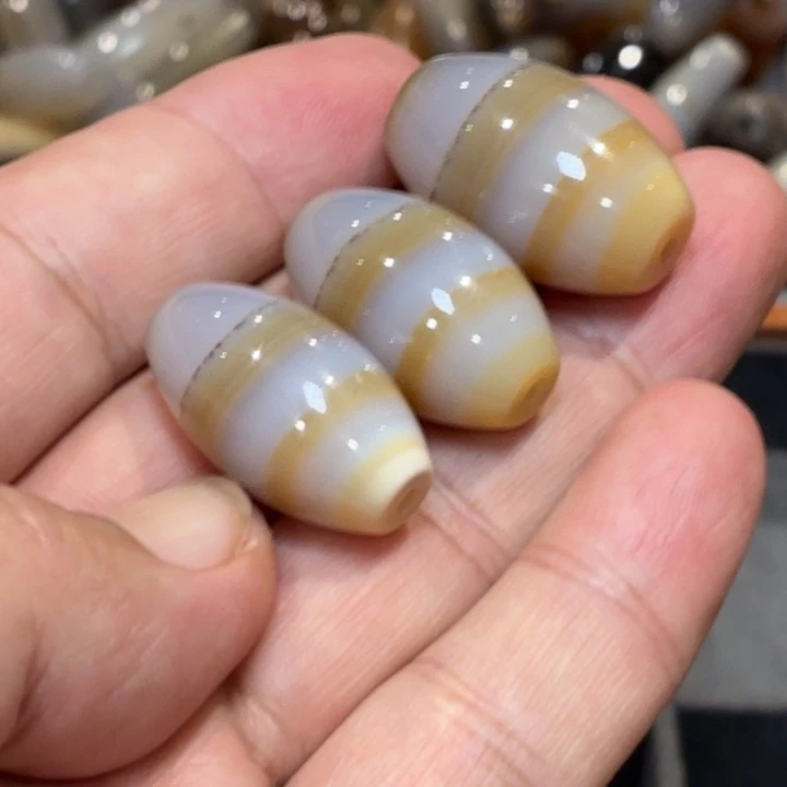 玛瑙/玉髓散珠_HEIMORI 天然天珠