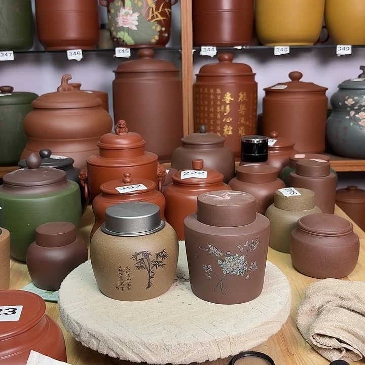 紫砂茶叶罐三两茶叶罐5
