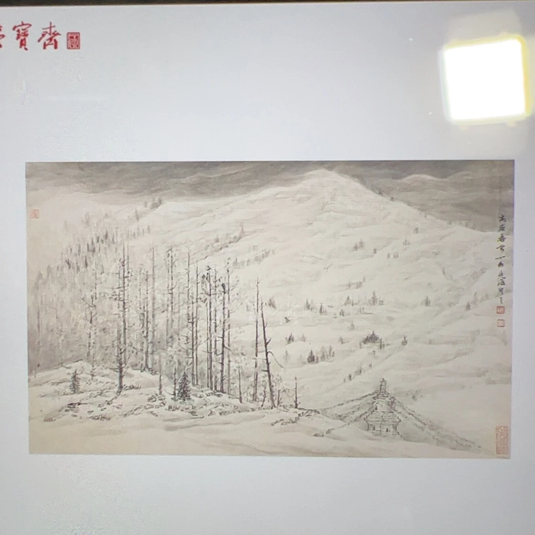 国画茶*（g72234）高原春雪 书画