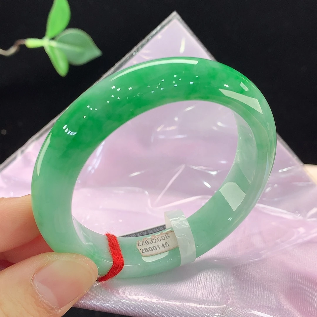翡翠未镶嵌手镯0145