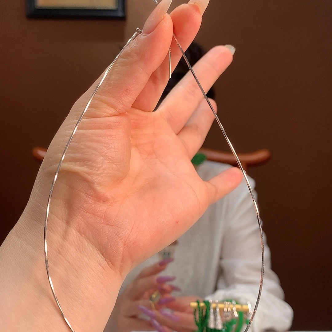 翡翠银S925镶嵌颈饰没有翡翠只发项圈一个