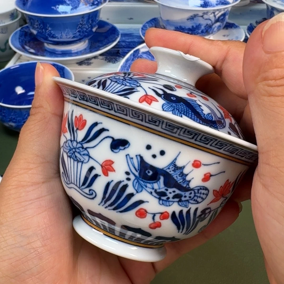 景德镇纯手绘茶具圆圆219