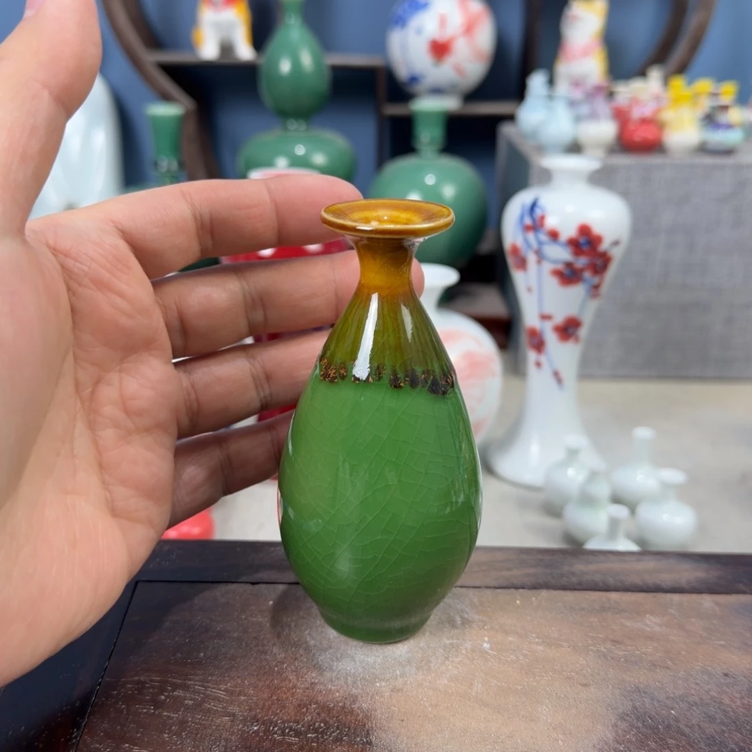 陶瓷手工小花器摆件
