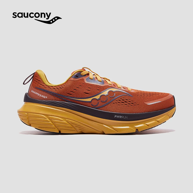 Saucony索康尼跑步鞋GUIDE向导18减震训练运动鞋情侣稳定支撑跑鞋