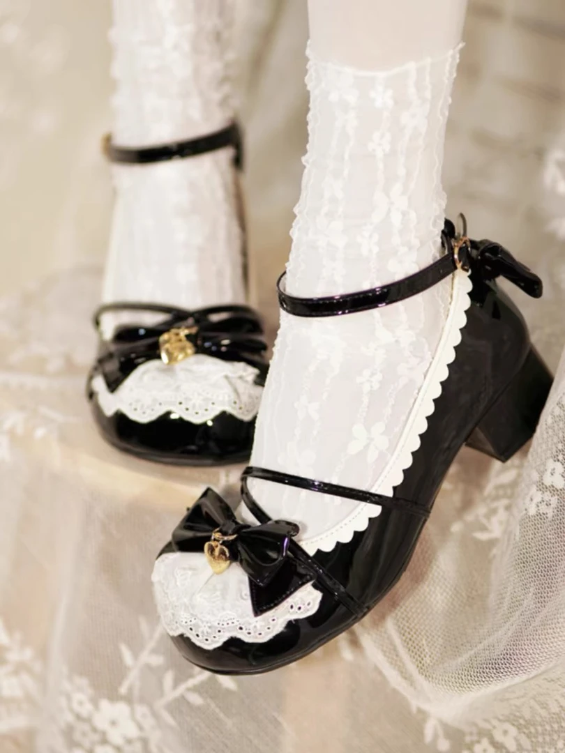 可爱Lolita鞋子平底