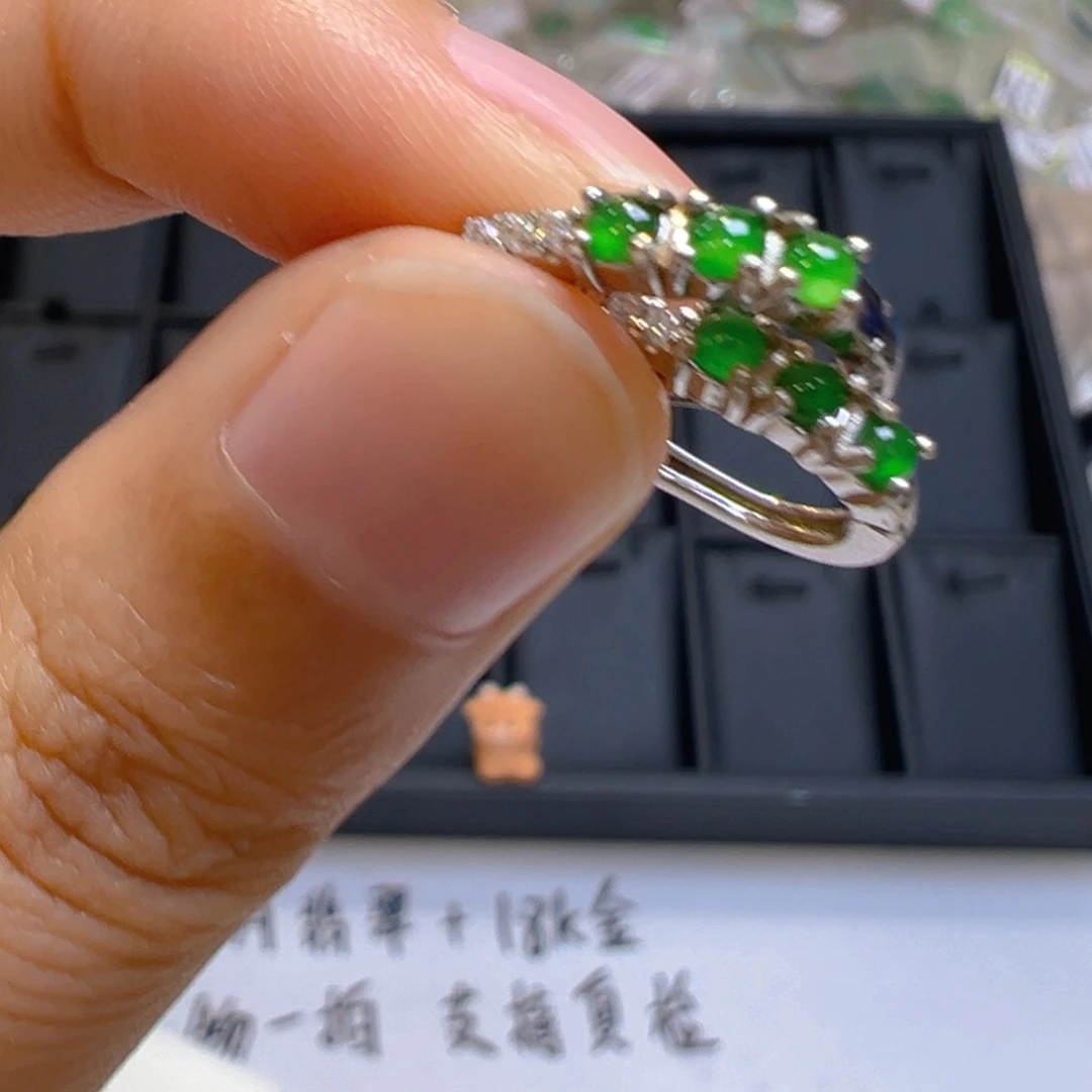 翡翠银S925镶嵌手链