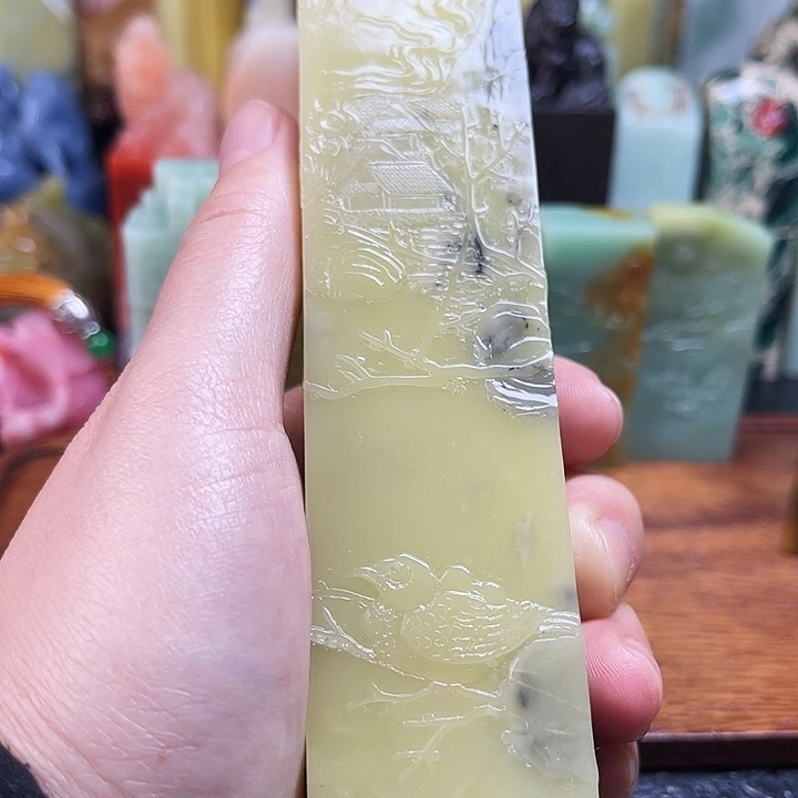 日***辉青田石所见即所得