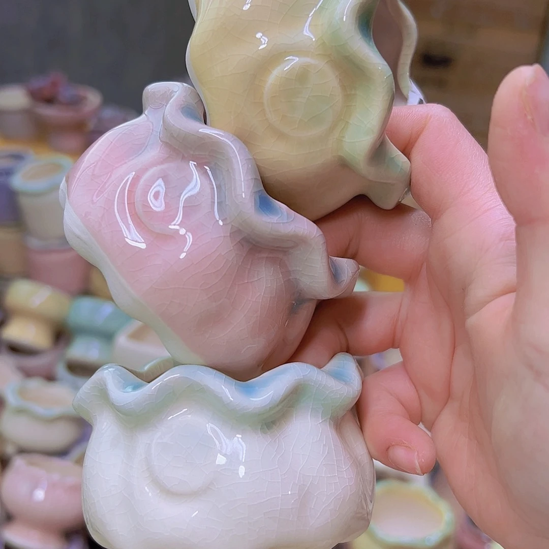 红陶陶瓷花盆当场满12包邮发货