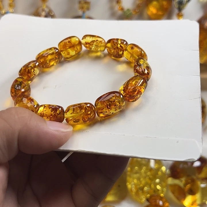 琥珀（花珀）项圈未镶嵌