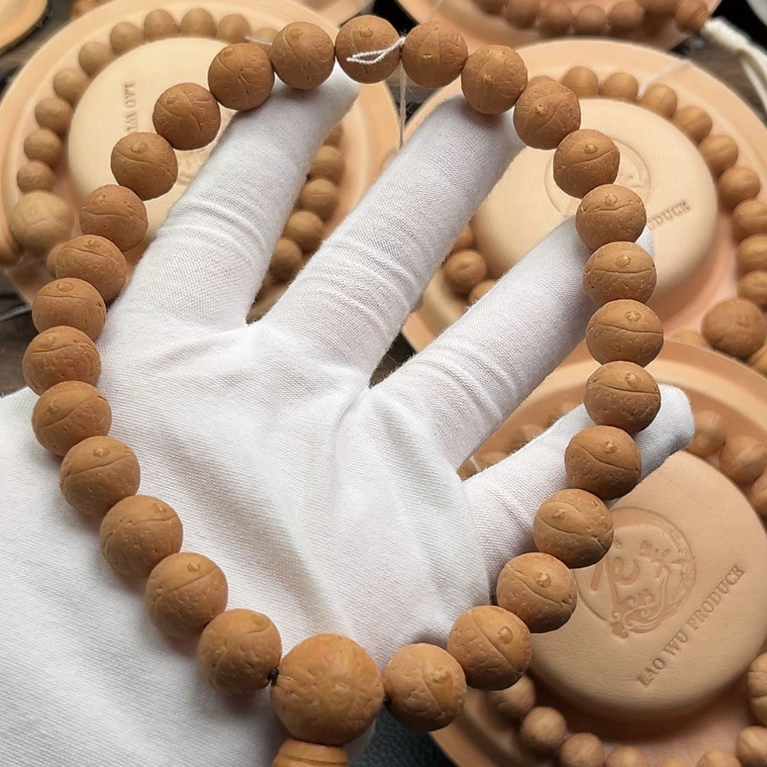 凤眼菩提手串精品13mm溜圆高密度大眼萌厚皮壳