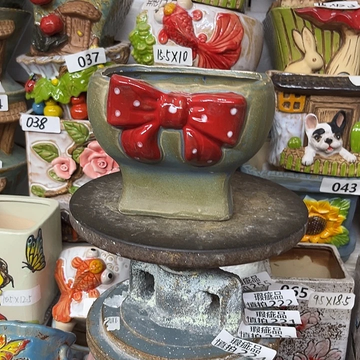 粗陶材质多肉花盆