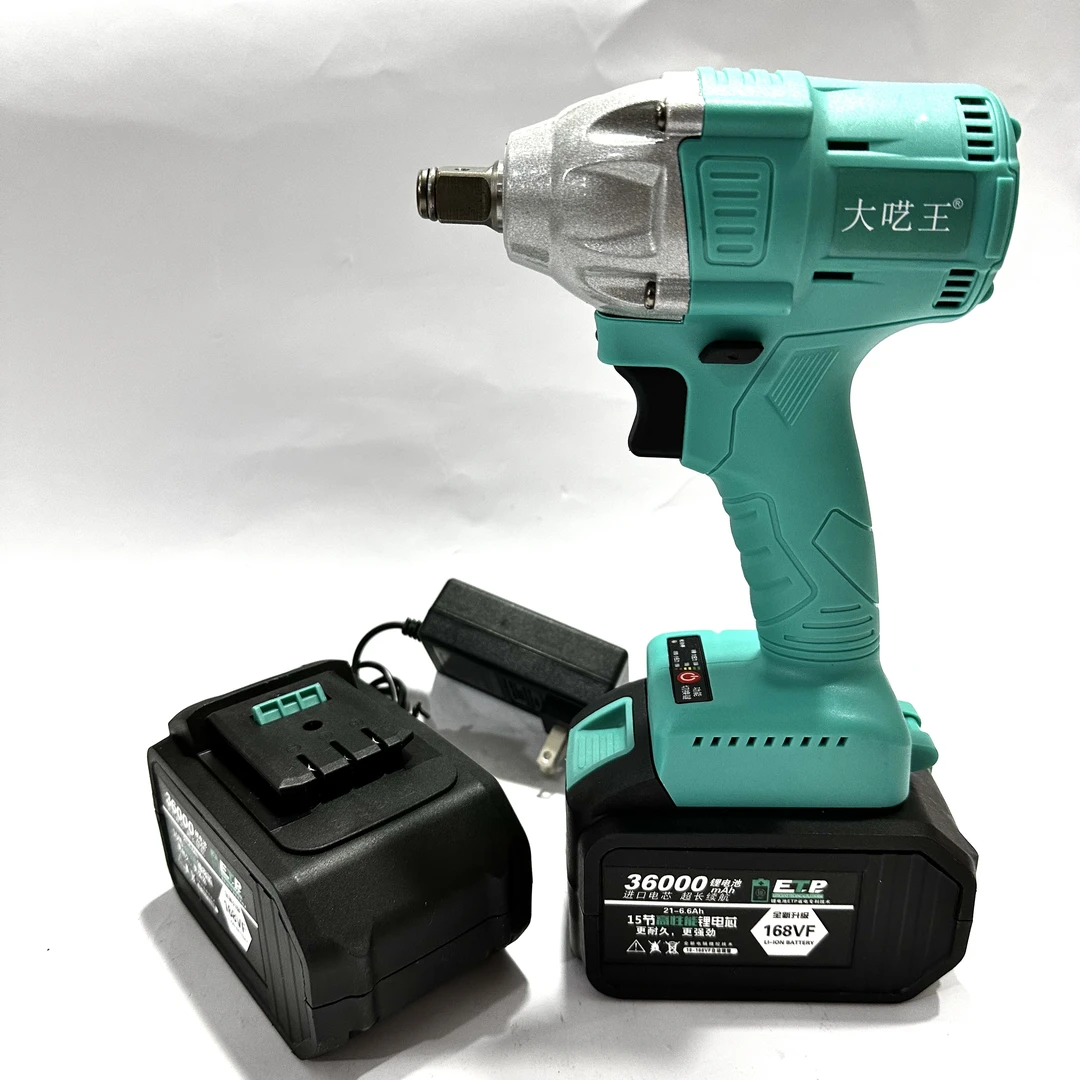 全新无刷锂电扳手大扭力空心轴拆卸螺丝可装批头钻头多功能电扳手