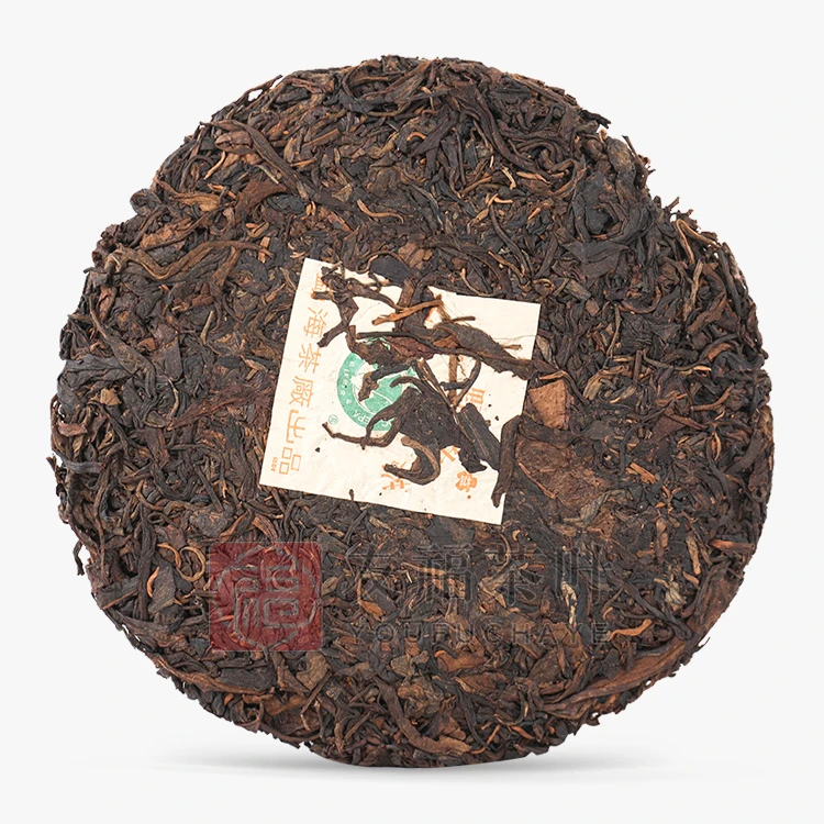 友福茶叶云南普洱茶益白菜2000年九号青饼