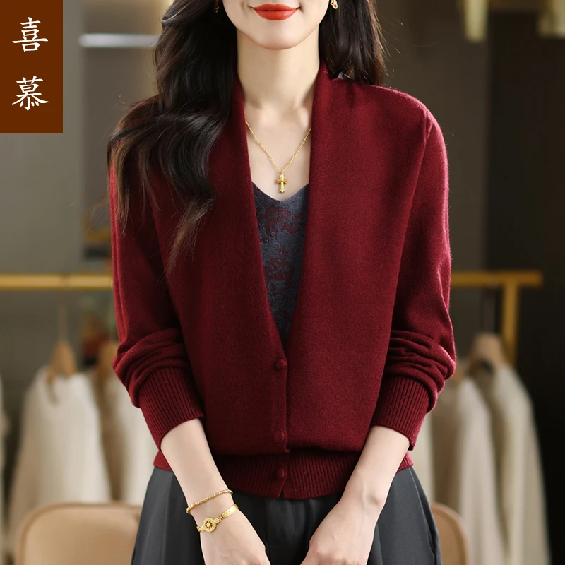 年轻妈妈秋装针织衫小衫2025新款洋气毛衣中老年毛衣女装上衣服