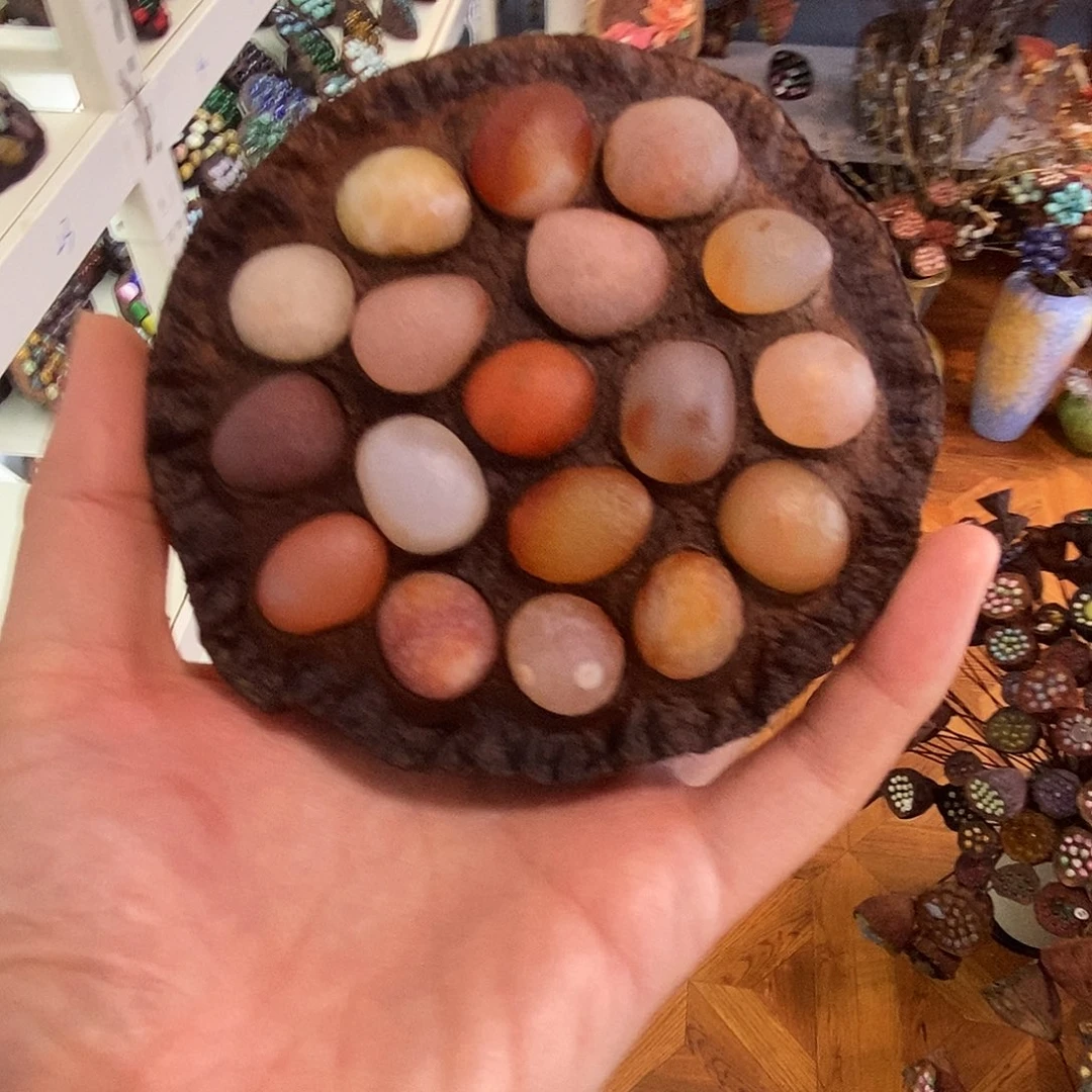 木石院子的莲蓬摆件12
