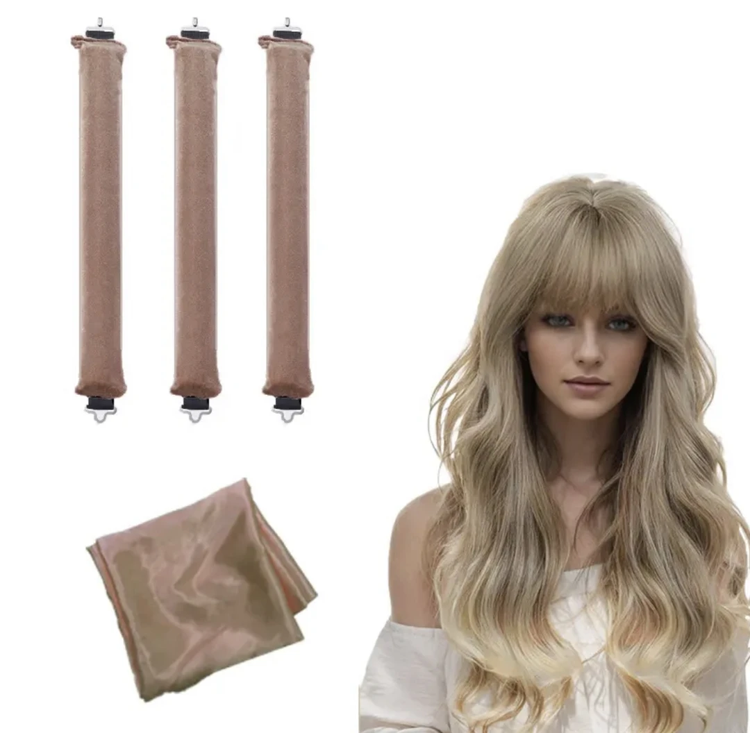 出口家用卷发神器3根棒子无热卷发棒大波浪发卷卷八字刘海不伤发