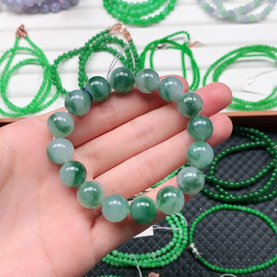 翡翠未镶嵌项链手链