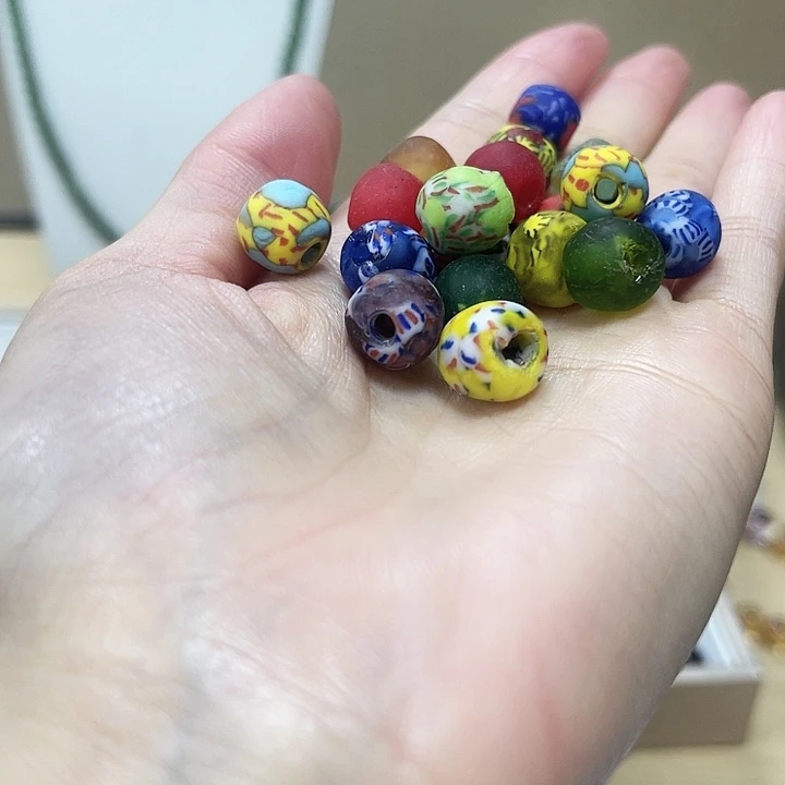 石英石纯铜琉璃珠