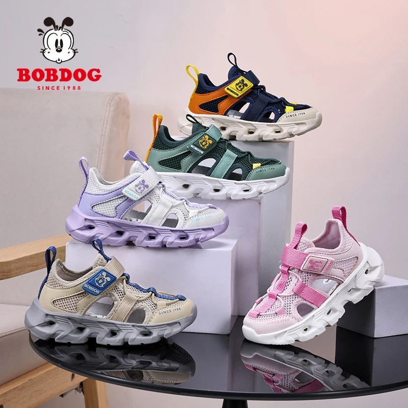 【奥莱专属】巴布豆男女童溯溪鞋软底镂空凉鞋男夏季时尚休闲运动鞋