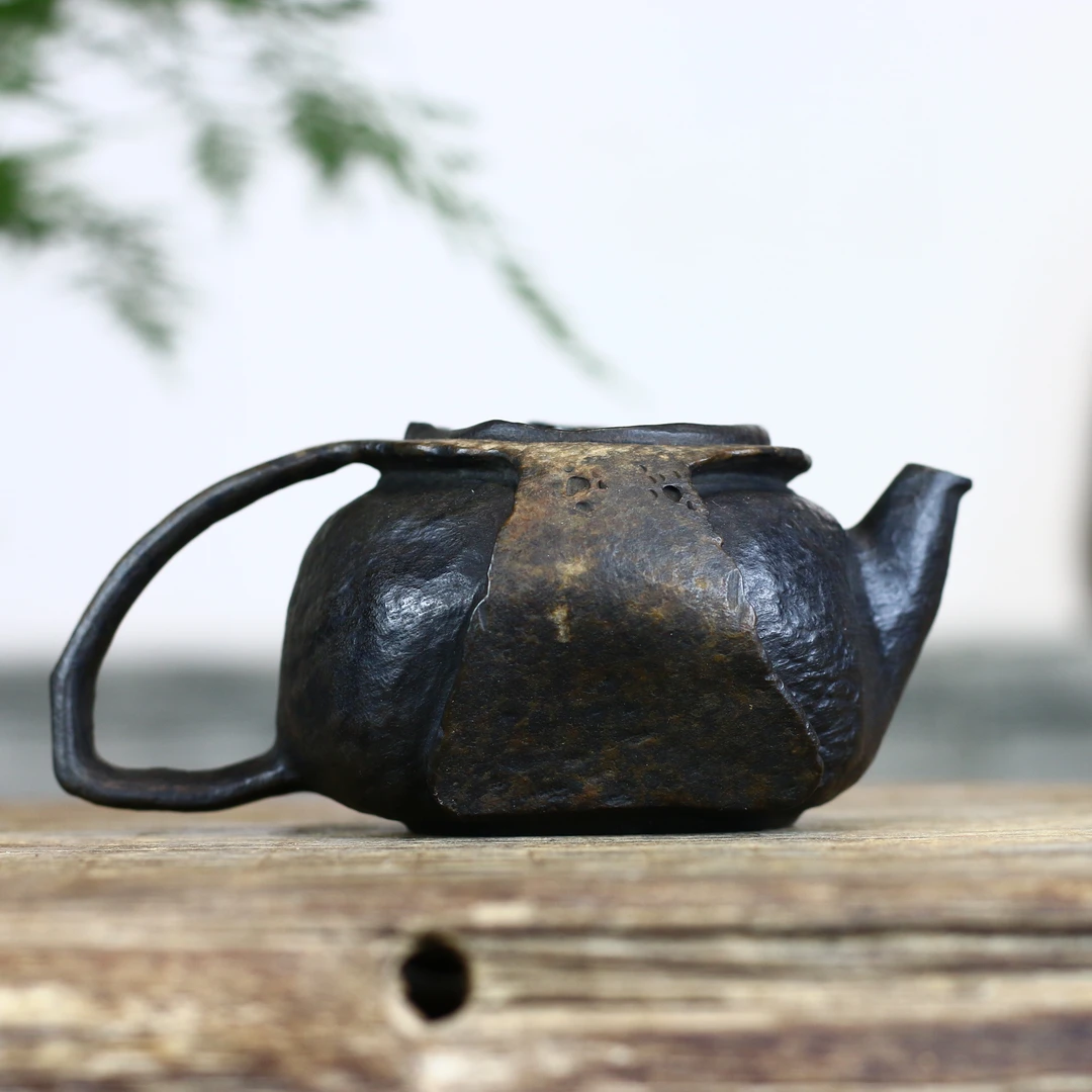 冰碛岩石头茶壶#天渊系列 随形风150ml手工茶壶