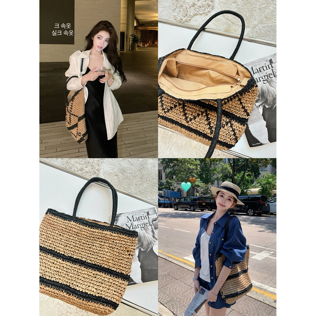 Api私享 被问了800遍!私服同款中古风复古草编包包