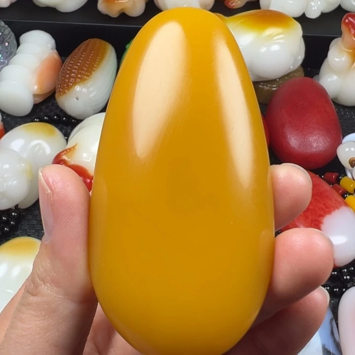 新疆戈壁五彩石金丝