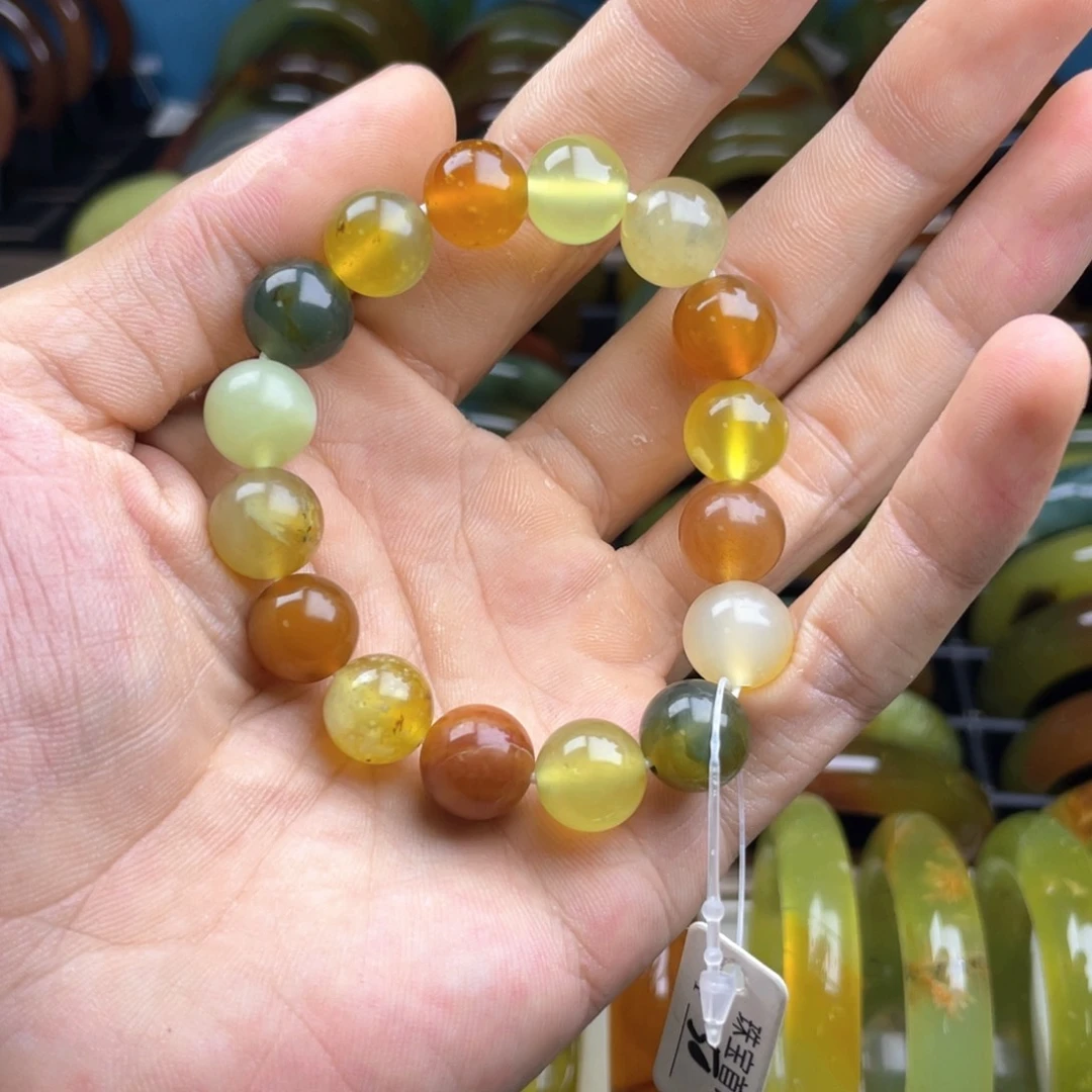 未镶嵌蛇纹石玉手串