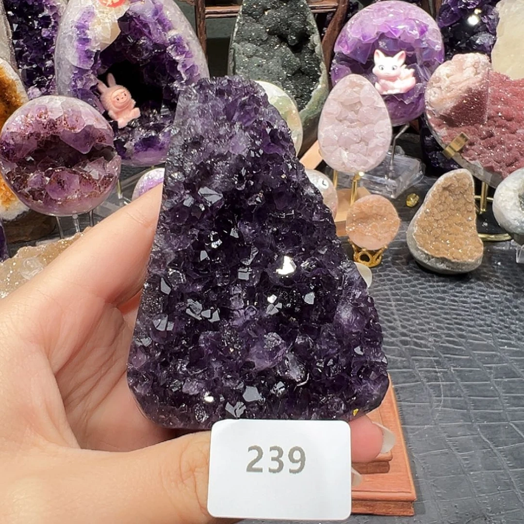 紫晶珠宝半成品未镶嵌