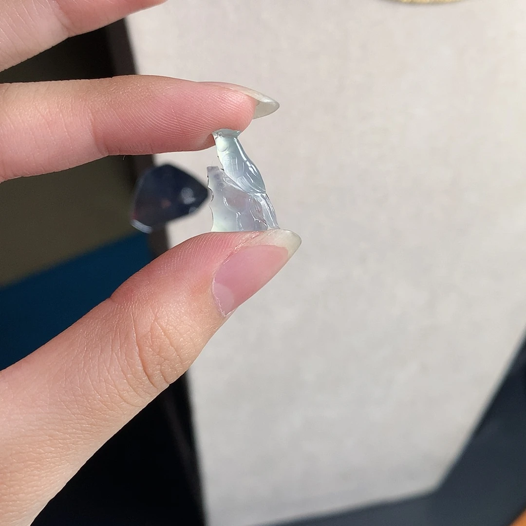 翡翠裸石缅甸天然A货翡翠冰种喜上加喜