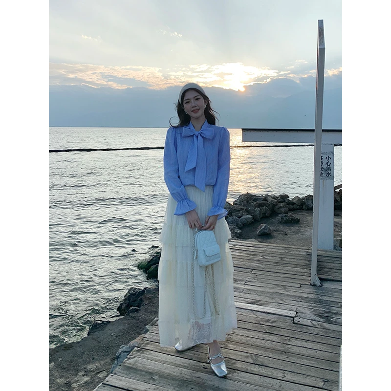 【半熟春日】甜辣多多2025年春款三层蛋糕重工蕾丝松紧半身裙女