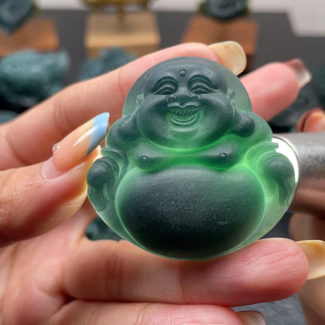 定制翡翠未镶嵌龙王翡翠