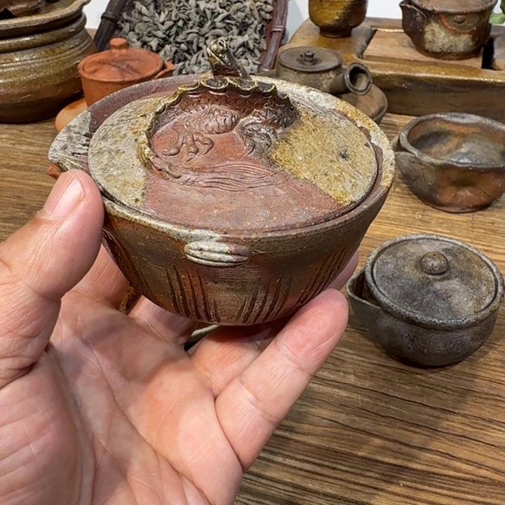小西陶古备前烧角出