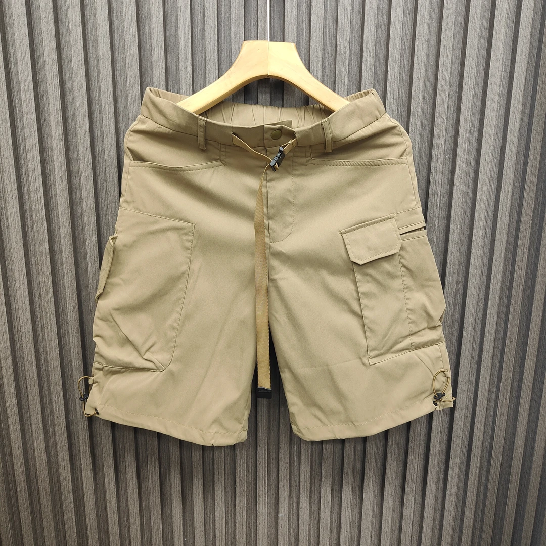 夏季新款松紧腰宽松百搭时尚五分裤工装男士短裤242376