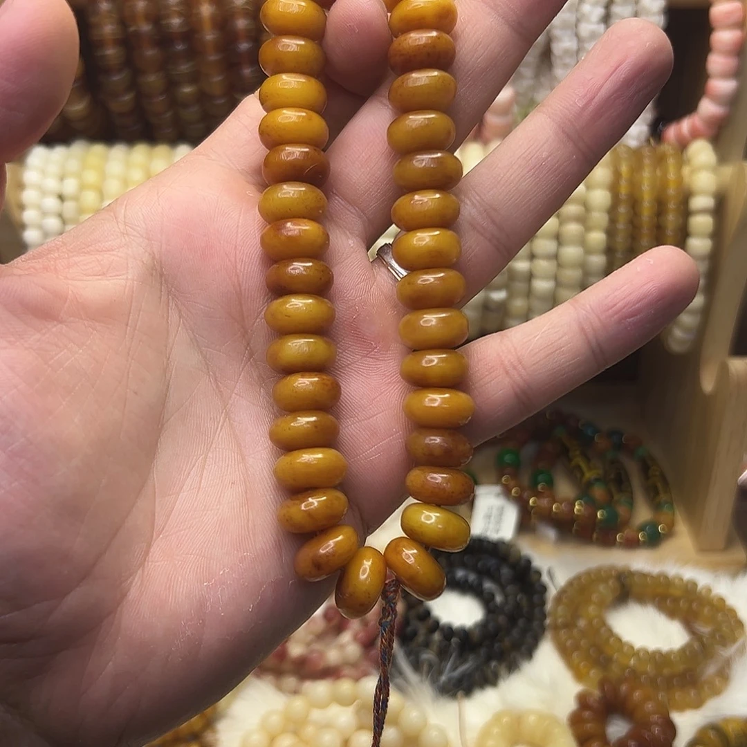 吊坠桃核1.4牦牛骨手持