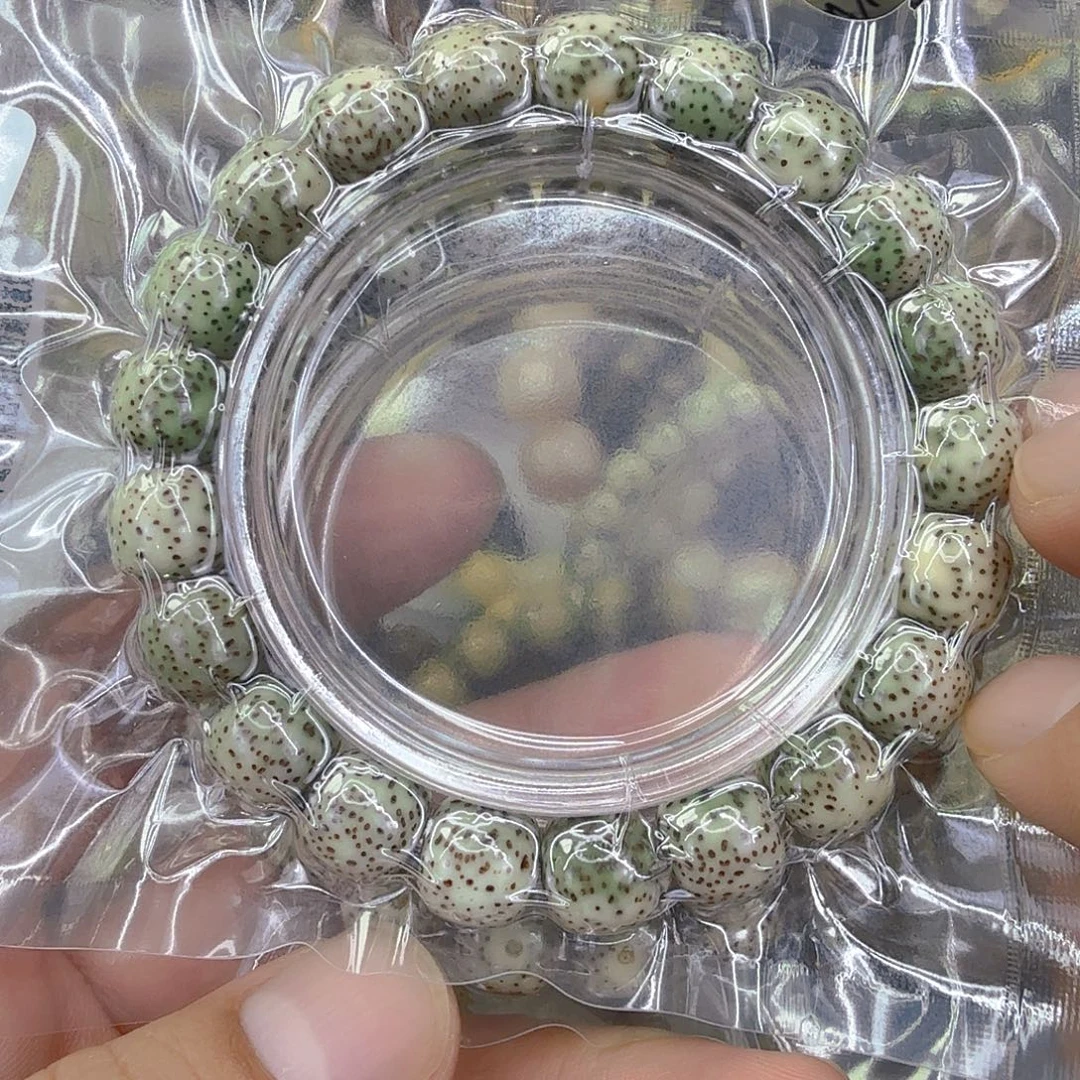 星月菩提手串52练手糯冰石玉星月菩提单圈1.1