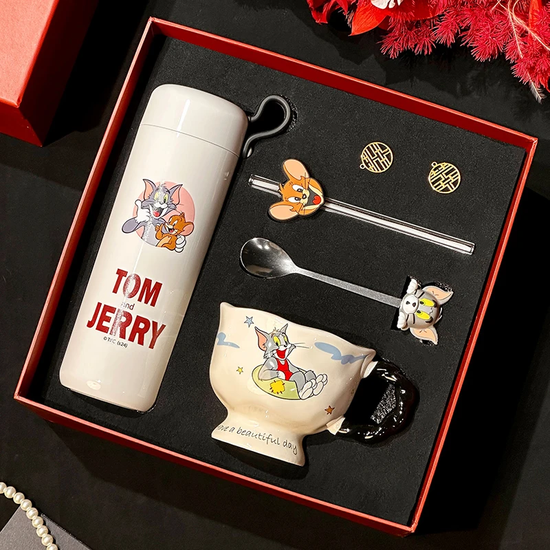 猫和老鼠陶瓷马克杯家用喝水杯子送女生闺蜜生日礼物高颜值咖啡杯