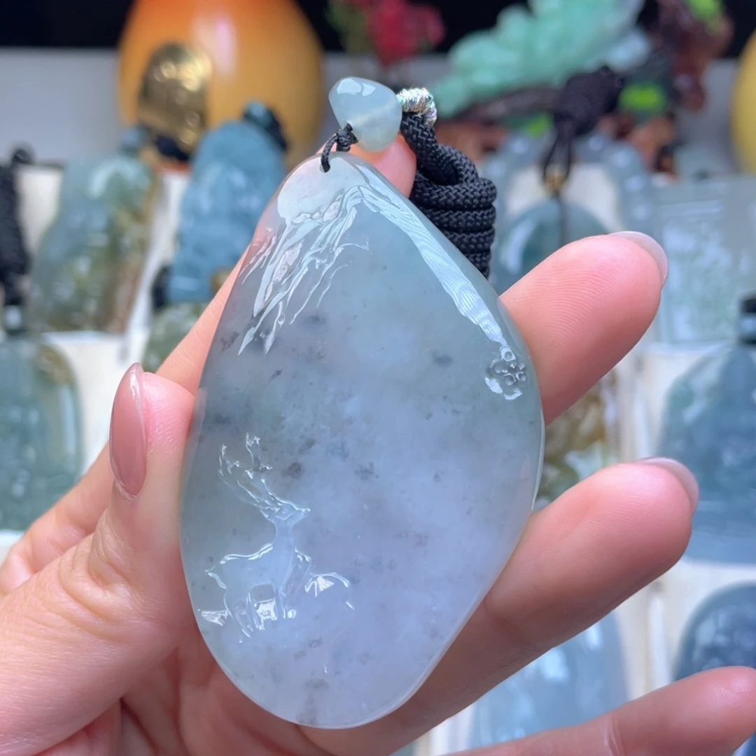 翡翠未镶嵌颈饰天然翡翠