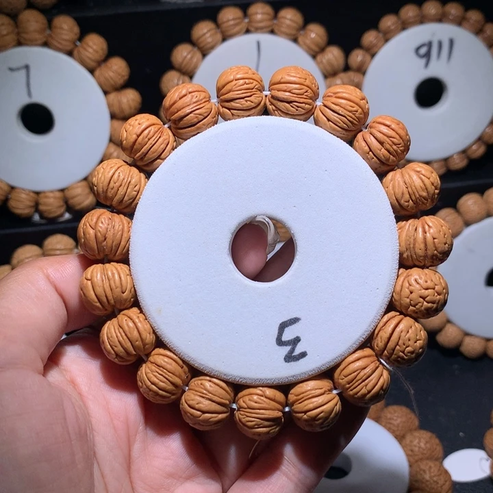 桃核手串野生开口